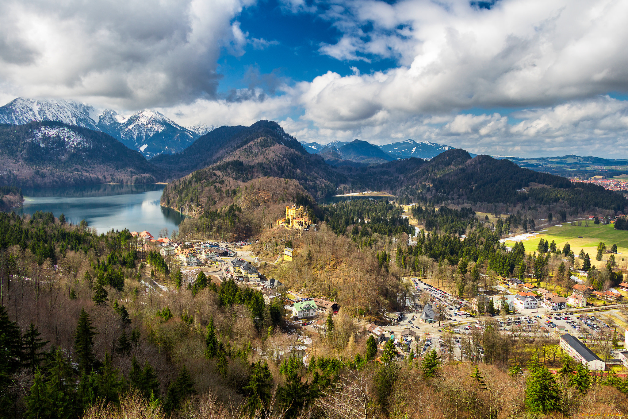 landscape over alps, , - , 